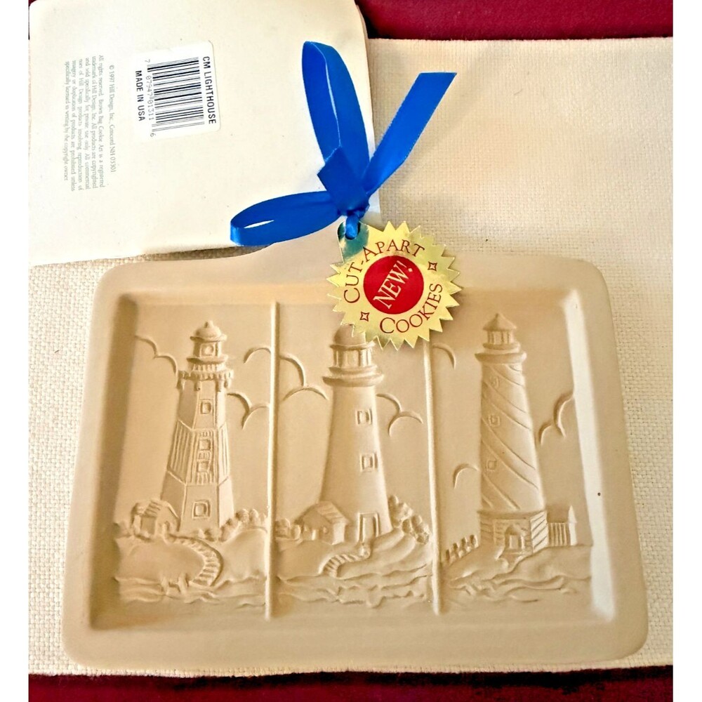 Vintage 1998 Brown Bag Cookie Art Light House Cut-Apart Cookie Mold Never Used